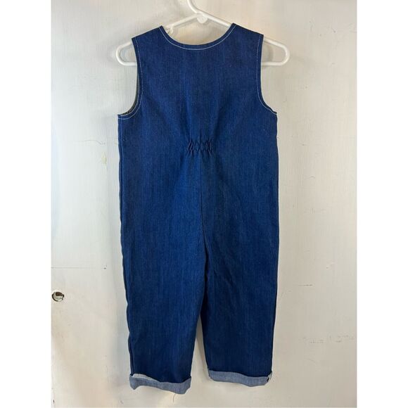 "One" denim Jean overalls "Happy Birthday Photo Outfit" - Picture 4 of 8